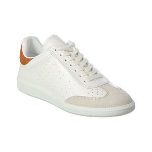 Isabel Marant Bryce Leather & Suede Sneaker, White